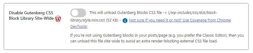eliminar los bloques de gutenberg